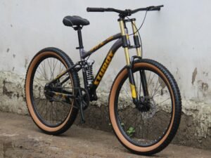 STURDY BIKES SCRULL MTB WITH DUAL DISC BRAKES DUAL SUSPENSION WITH 21 SPEED ORIGINAL SHIMANO GEAR