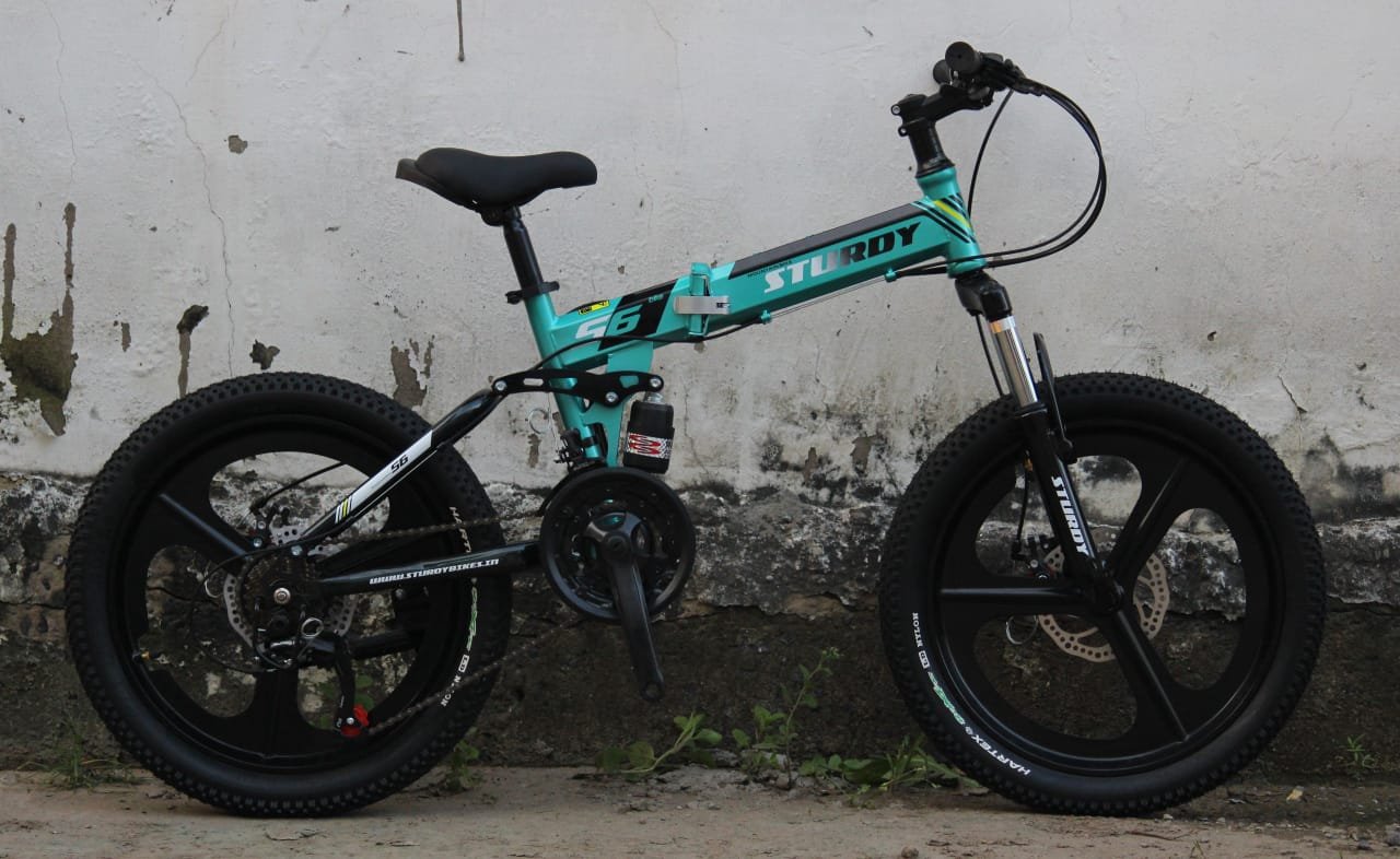 STURDY BIKES FOLDABLE MTB WITH DUAL DISC BRAKES SINGLE SPEED