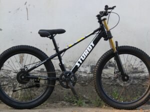STURDY BIKES CRAMPUS MTB WITH DUAL DISC BRAKES AND 29 INCH SIZE WITH DUAL CROWN GOLDEN FORK